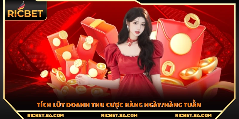 Ghi nhận tổng doanh thu cược mỗi ngày/tuần để tính hoàn trả