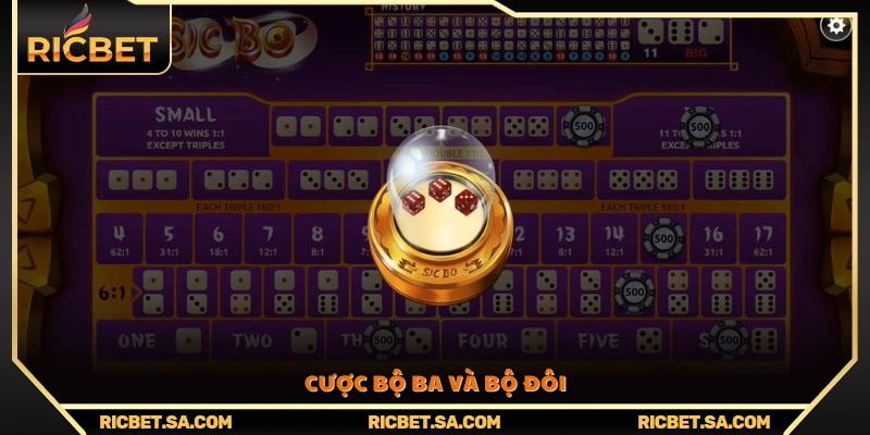 Giải thích cách đặt cược bộ ba và bộ đôi