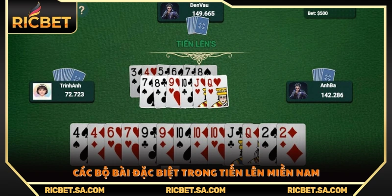 Những bộ bài đặc biệt giúp người chơi tiến lên miền nam tạo ưu thế